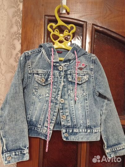 Джинсовая куртка для девочки 122