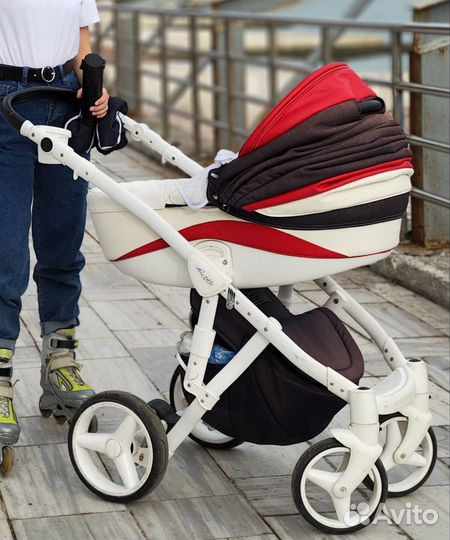 Коляска adamex 3 в 1 бу
