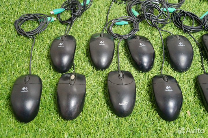 Мышь оптическая PS2 (в ассортименте) (12 штук)