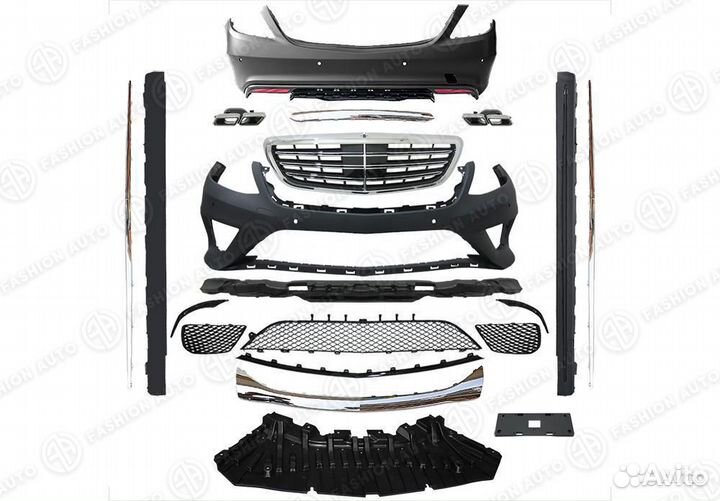 Обвес 65 AMG полный Mercedes S222