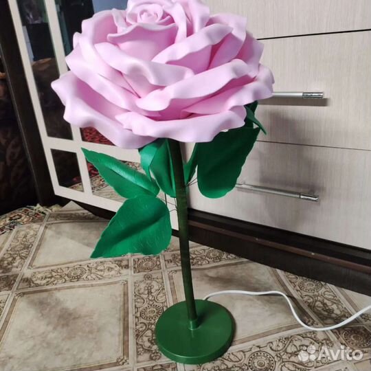 Светильник роза из изолона