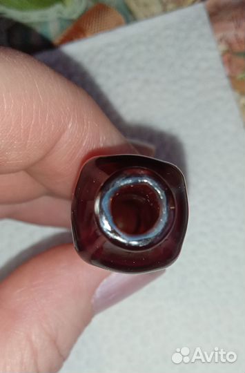 Антикварный парфюмерный флакон, цветное стекло