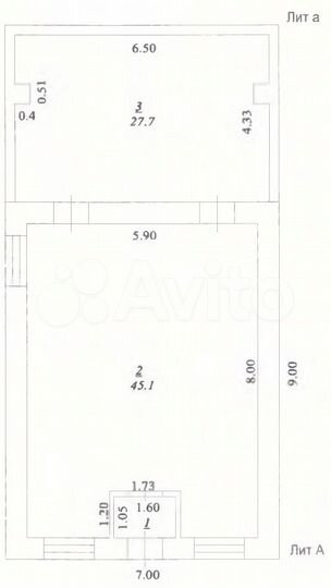 Свободного назначения, 74.5 м²