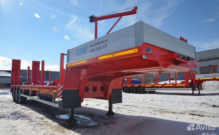 Полуприцеп трал (тяжеловоз) Политранс ТСП 94163, 2023