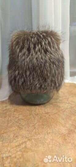 Шапка зимняя меховая женская чернобурка