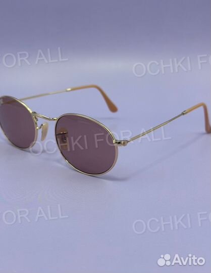 Солнцезащитные очки рейбан овальные стекло