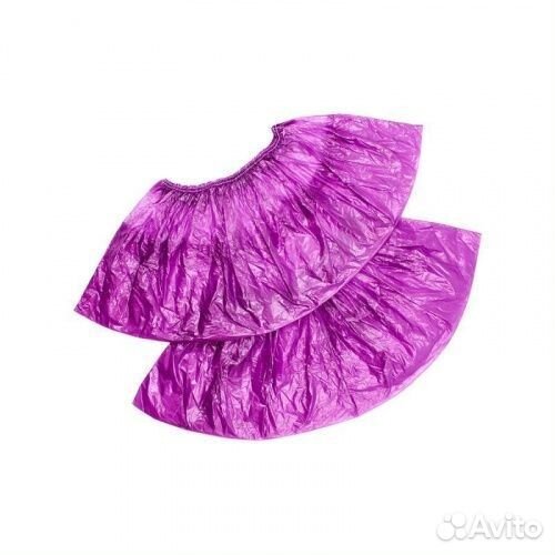 Бахилы Elegreen Экстра Плюс (с 2-ой резинкой) фиол