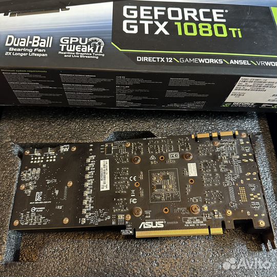 Обмен GTX 1080 TI 11gb asus Turbo