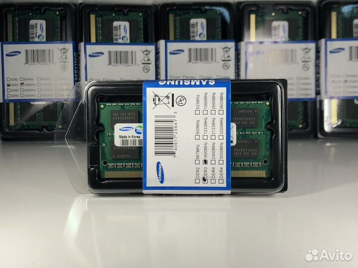 DDR3L 8GB 1600MHZ Samsung для ноутбука