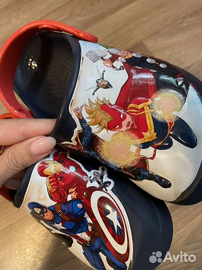 Детские crocs Avengers Мстители оригинал