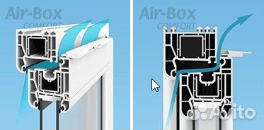 Оконный приточный клапан