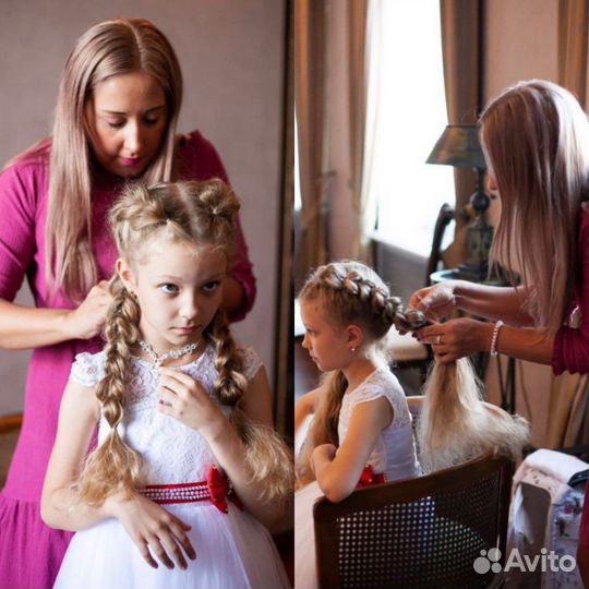 Детские Причёски. Макияж гимнастки. Обучение