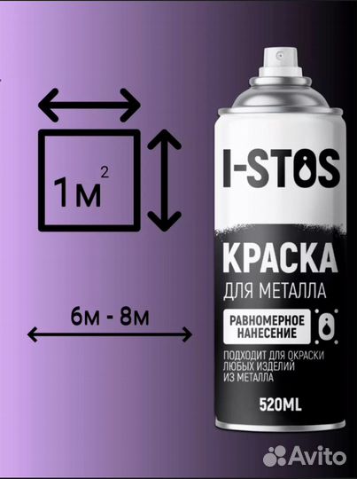 Аэрозольная краска для металла