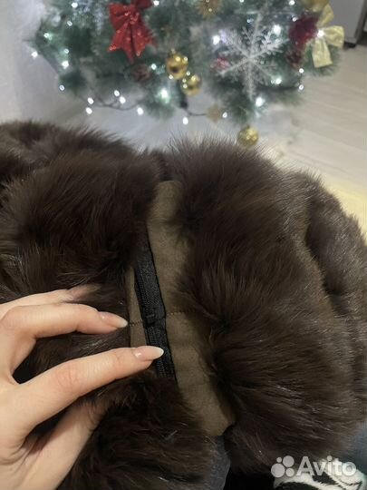 Шуба натуральная песец
