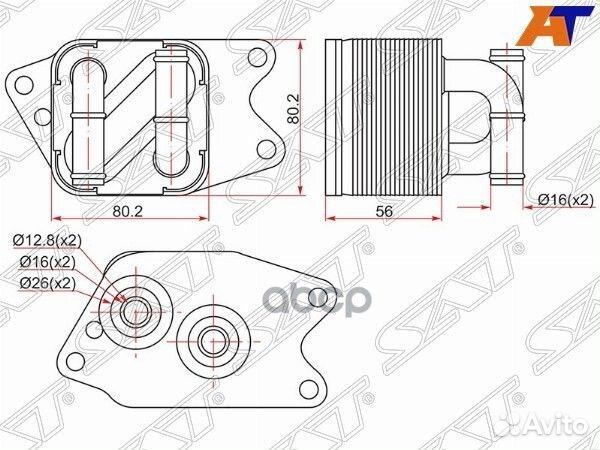 Радиатор масляный skoda fabia 07/rapid 13/room