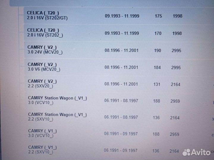 Тормозные цилиндры Toyota