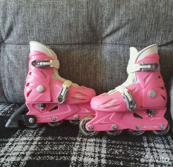 Роликовые коньки детские с защитой