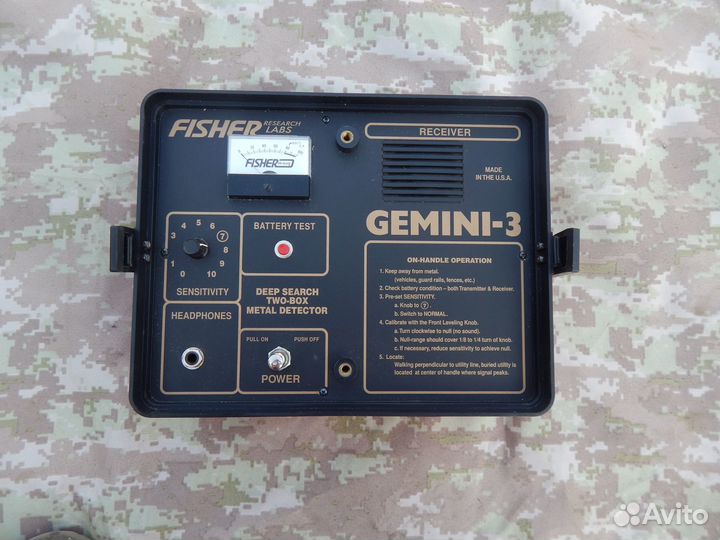 Металлодетектор fisher gemini 3