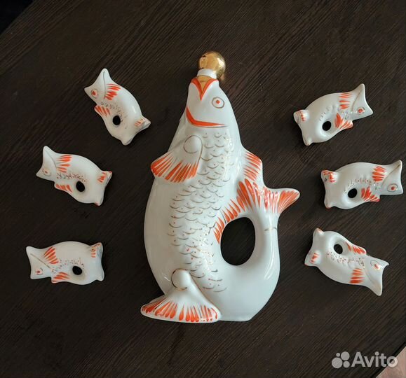 Коньячный набор рыбки