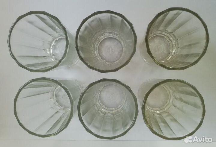 Стопки граненые 6 шт. Уршельский завод, СССР