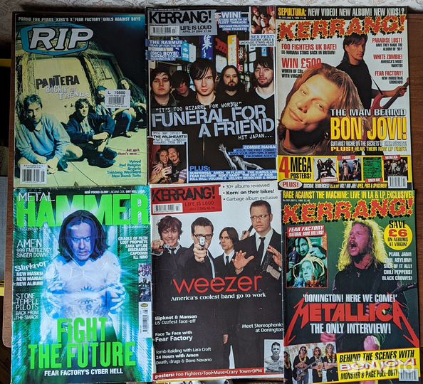 Метал журналы Kerrang, Terrorizer и другие