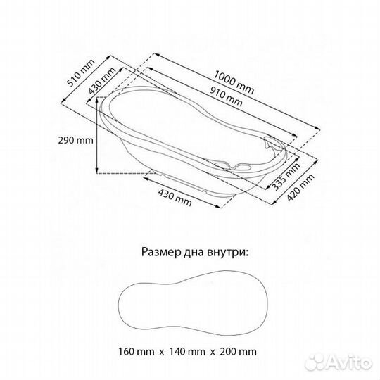 Новая польская ванночка для купания