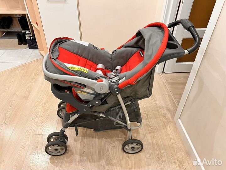 Коляска 3 в 1 с автолюлькой Graco