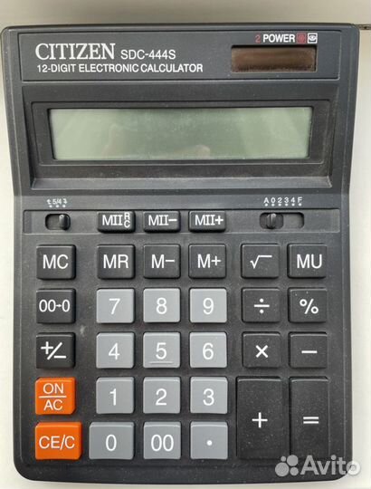 Калькулятор Citizen SDC-444S