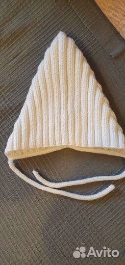 Шапочка гномик ручной вязки новая