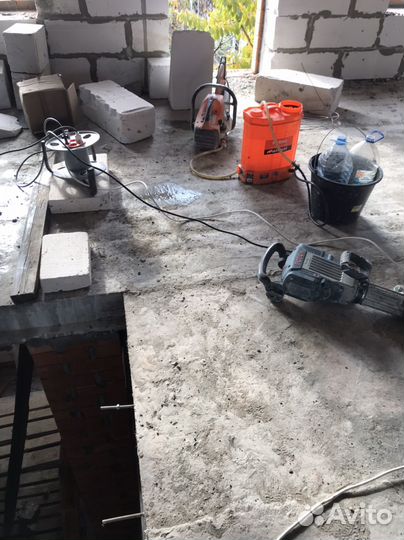 Алмазная резка бетона проемов