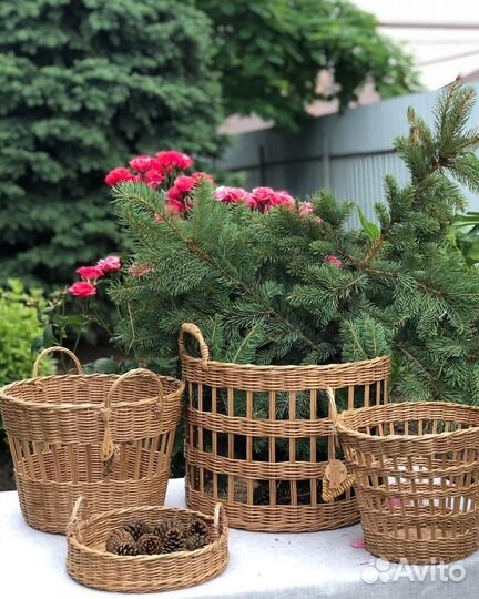 Корзина плетеная для хранения