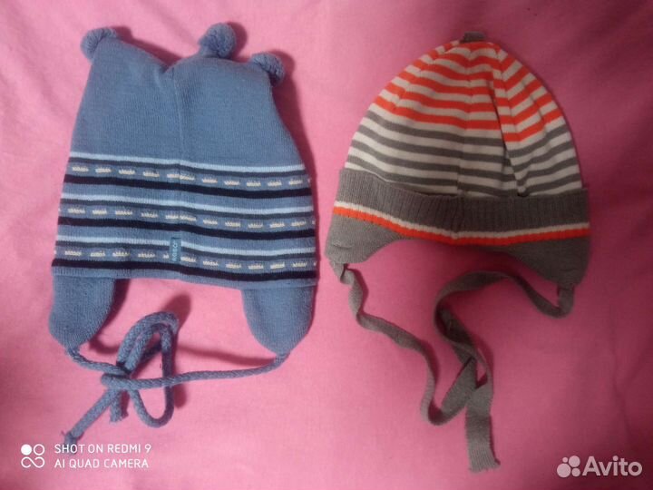 Шапки детские весна/осень 7штук