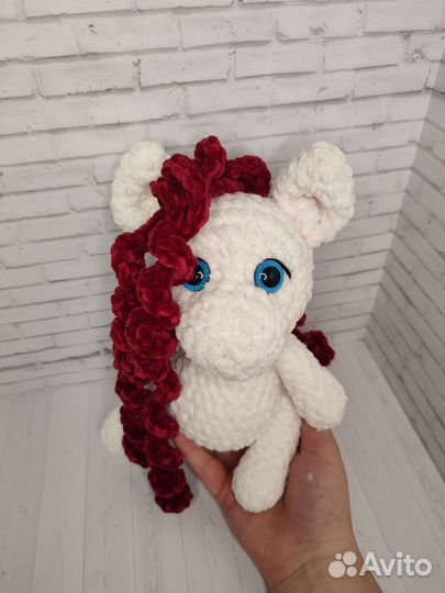 Игрушка мягкая. Амигуруми. Пони