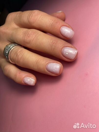 Маникюр, гель лак, укрепление