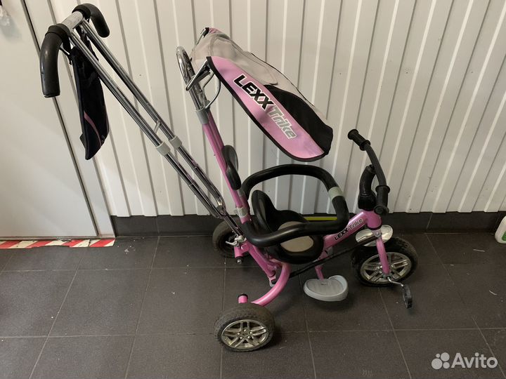 Велосипед коляска с ручкой