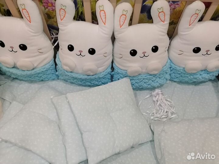 Бортики в кроватку постельное белье