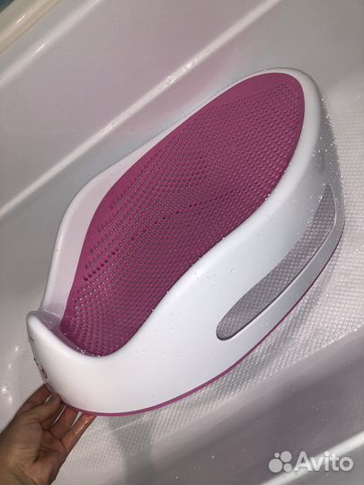 Горка для купания angelcare розовая