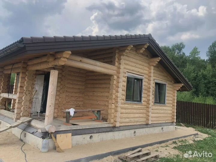 Шлифовка сруба