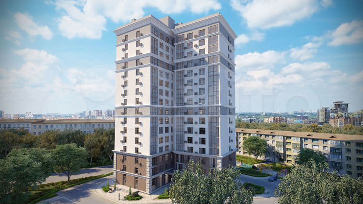 2-к. квартира, 64,5 м², 7/16 эт.