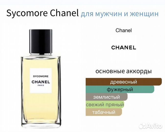 Chanel Sycomore. Пробник 1.5ml