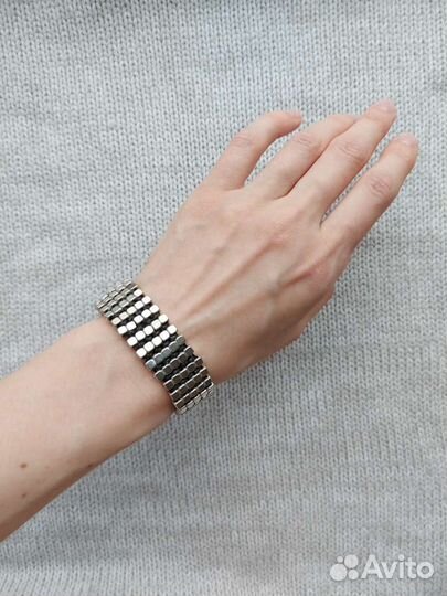 Браслет плетеный металл x-tribal