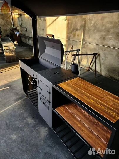 Мангал с крышей 4в1