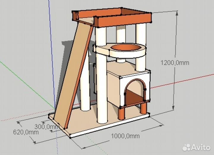 Когтеточка с домиком