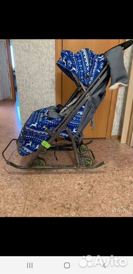 Детские санки коляска