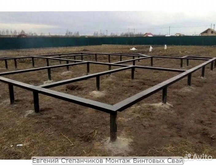 Установка винтовых свай