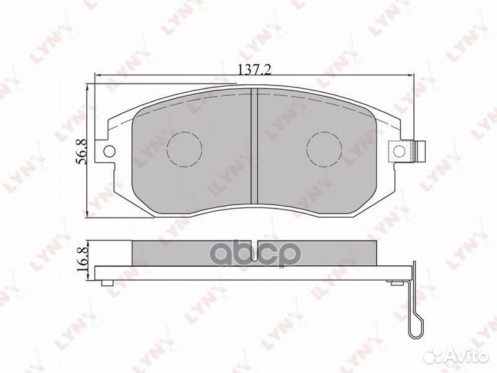 Колодки передние lynxauto BD-7101 BD-7101 lynxauto