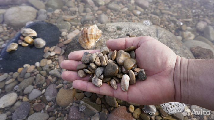 Натуральный камень галька 10-20 мм