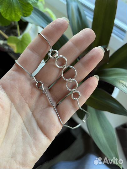Серебряное колье
