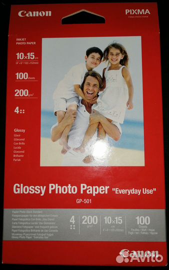 Фотобумага Canon GP-501 Glossy 200g/m2 10x15 100л