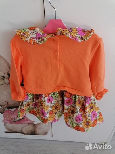 Фирменные вещи на девочку 80 86 пакетом